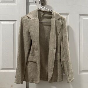 SHEIN Light Brown Textured Blazer